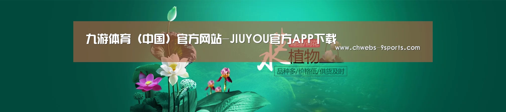 鲜花水草花卉网站模板